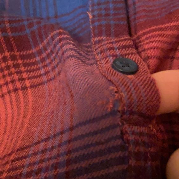 LUCKY BRAND Boho Embroidered Plaid Tunic Shirt - Picture 9 of 9